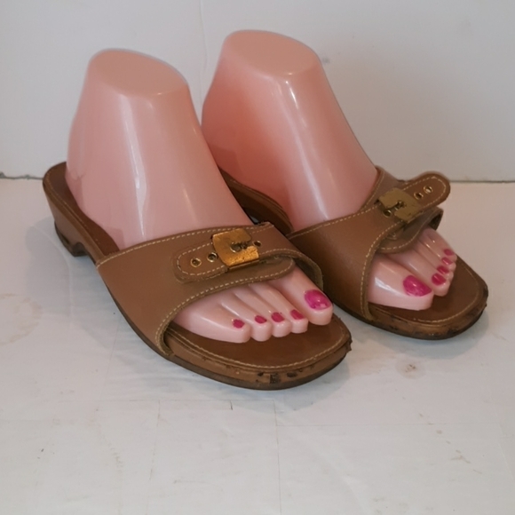 Original 1970s Dr. SCHOLL'S sandles 7 - Picture 1 of 5